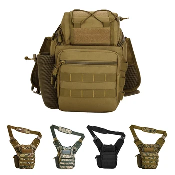

MOLLE Scratch-resistant Nylon Shoulder Bag Pack for Outdoor Hiking Trekking Hunting Travel Camping Brown/Black/Camouflage