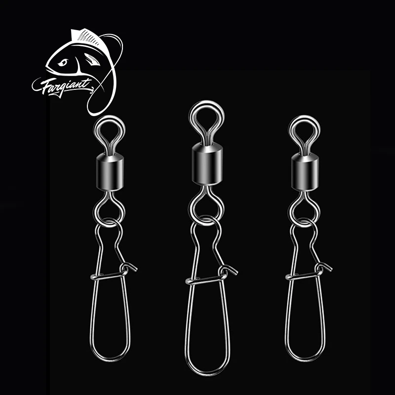 

Fargiant 8 American Style Swivel Connector Enhance Pin Stainless Steel Imitation Embroidery Offshore Angling Ship Fishing Parts