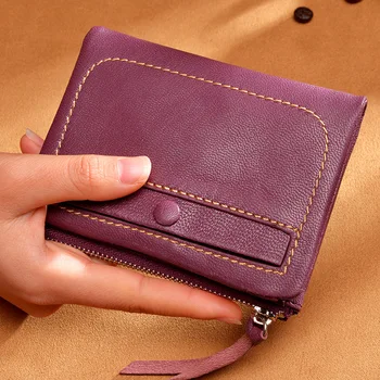 

Short WOMEN'S Wallet Zipper Wallet Short Cute Wallet Leather Wallet