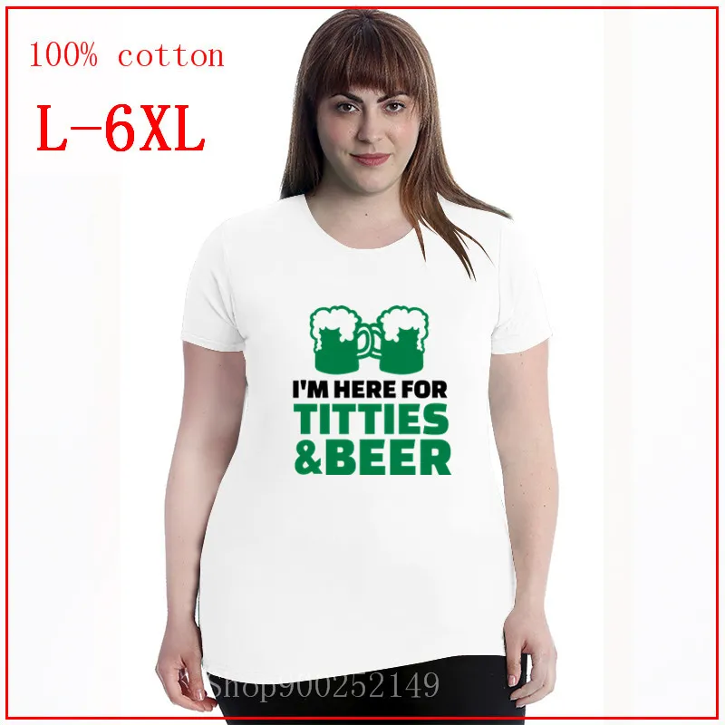 I'm here titties and Beer Топы для женщин топы девочек Одежда фитнеса или бодибилдинга