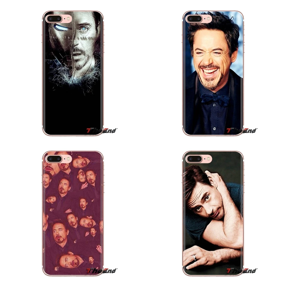 Для samsung Galaxy S2 S3 S4 S5 мини S6 S7 край S8 S9 Plus Note 2 3 4 5 8 Coque Fundas Железный человек Роберт