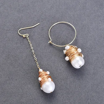 

New Fashion Pearl Korean Drop Earrings For Women 2020 New Cute Sweet Irregular Earrings Trendy Jewelry Gift Chic Earrings