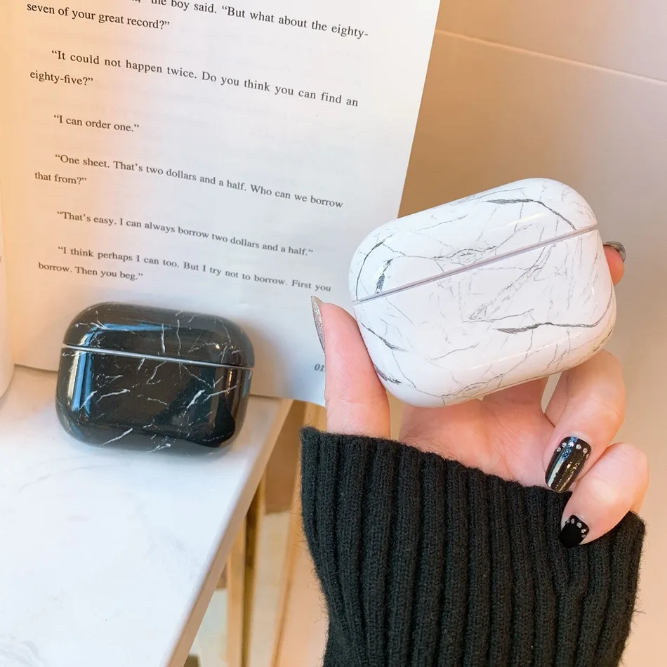 Чехол для наушников для Apple Airpods Pro, чехол с мраморным рисунком, силиконовый чехол для Apple Air Pods Pro 3, Наушники Earpods, зарядная коробка