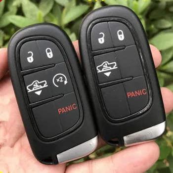 

DAKATU Replacement Smart Remote Car Key Shell Case Fob3+1/ 5 Button for Jeep Cherokee Grand Cherokee Smart Key shell