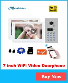 7 inch Wired Video Door Phone Visual Video Intercom Speakerphone Intercom System With Waterproof Outdoor IR Camera wifi video door phone