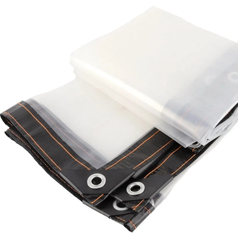 Description Picture 2 of item0.1mm Transparent PE Film Rainproof Tarpaulin Balcony Plants Keep Warm Garden Furniture Pergola Rain Cover Canopy Awnings