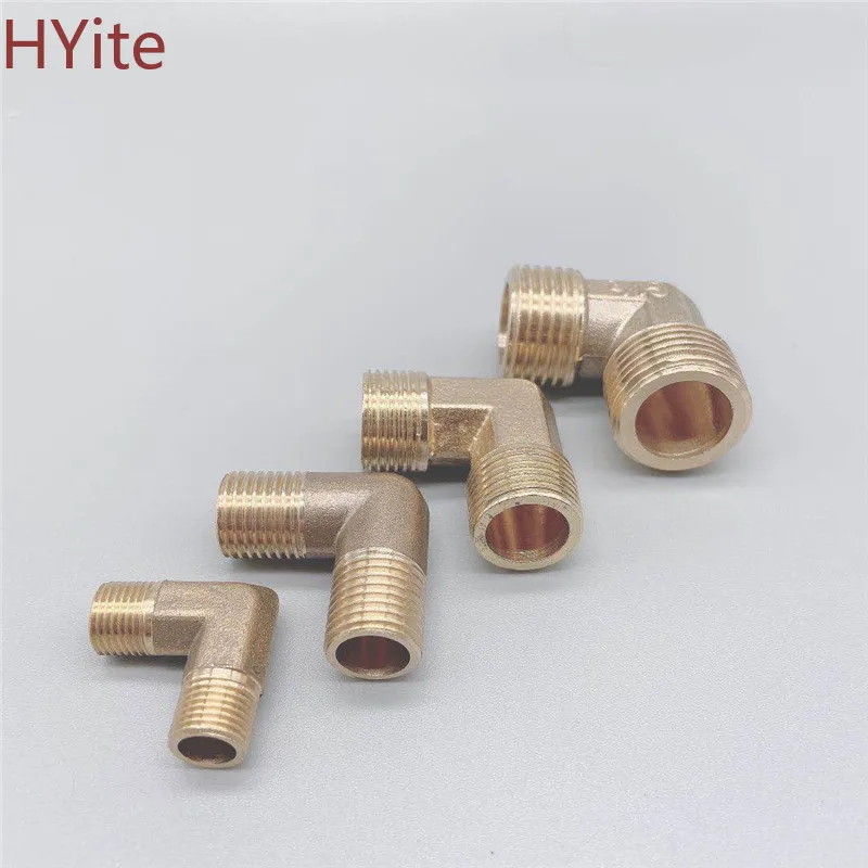 Латунный трубный фитинг адаптер 90 градусов 1/8 &quot1/4&quot 3/8 &quot1/2&quot 3/4 &quotBSP для воды