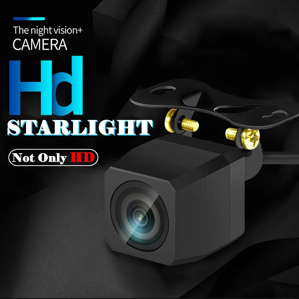 HD Starlight ночное видение Автомобильная камера заднего вида Водонепроницаемая 170 широкоугольная обратная парковочная камера заднего вида комплект