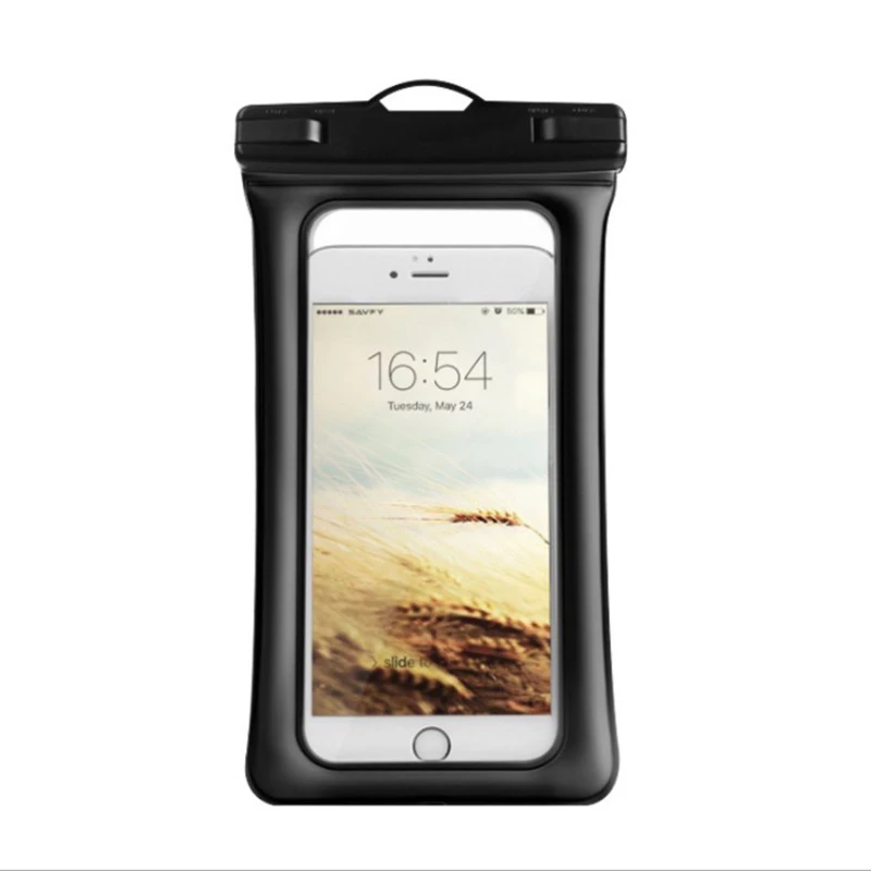 

Rsionch Waterproof Phone Case for iPhone Samsung Clear PVC Sealed Underwater Phone Pouch Cover Bag for Smartphone Universal on