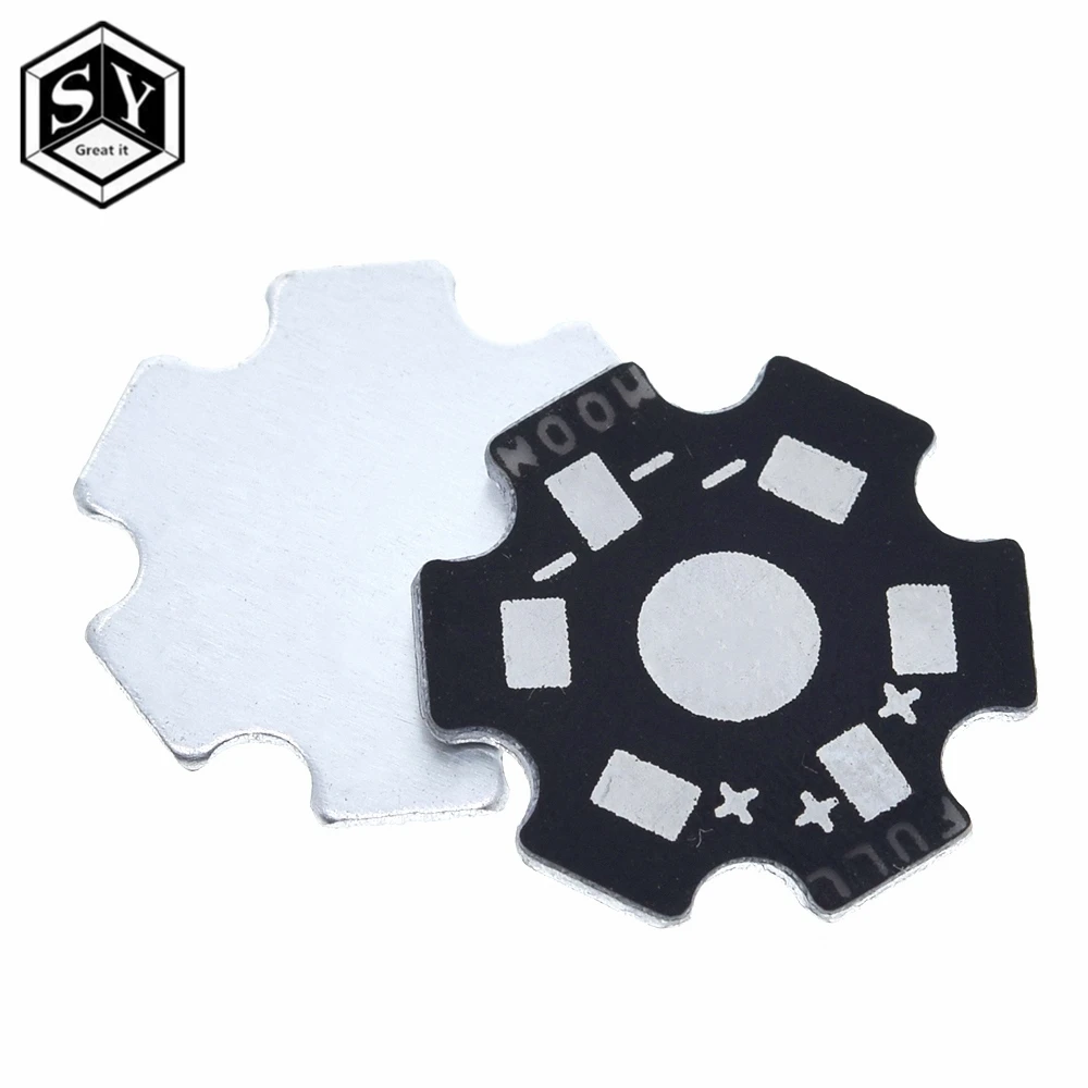 

10pcs/lot GREAT IT 1W 3W 5W High Power LED Heat Sink Aluminum Base Plate