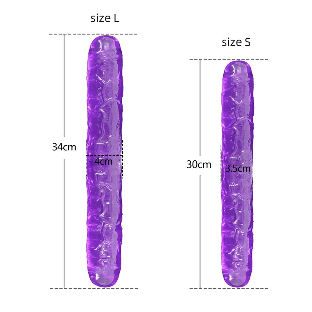 Double Head Dildo Soft Jelly Realistic Dildo Anal Butt Plug G spot Orgasm Sex Toys for Woman Lesbian Erotic Dildo Toy for AdultsDildos picture