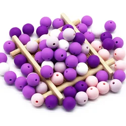9mm Baby Teether Silicone Beads Diy Pacifier Chain Bracelet Bpa Free Chewable Round Silicone Bead Accessories For Newborn