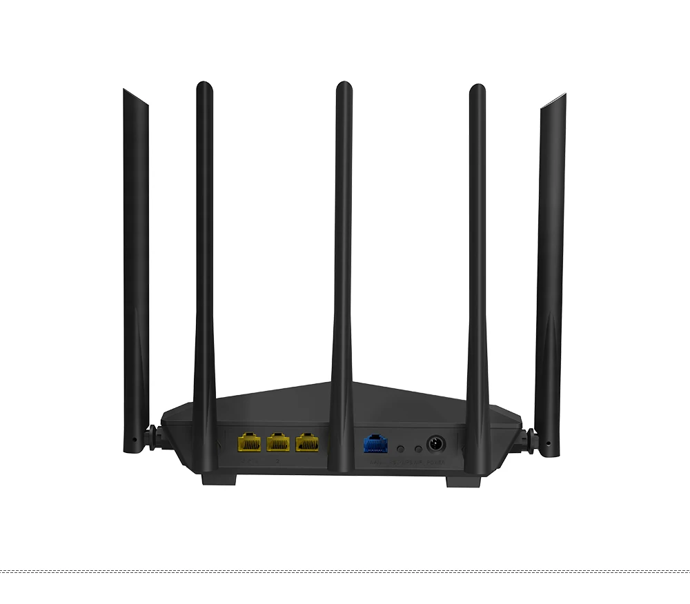 Wi Fi роутеры Tenda AC7 11AC 2 4 ГГц/5 0 ГГц ретранслятор 1 * WAN + 3 LAN 5*6dBi антенны с высоким