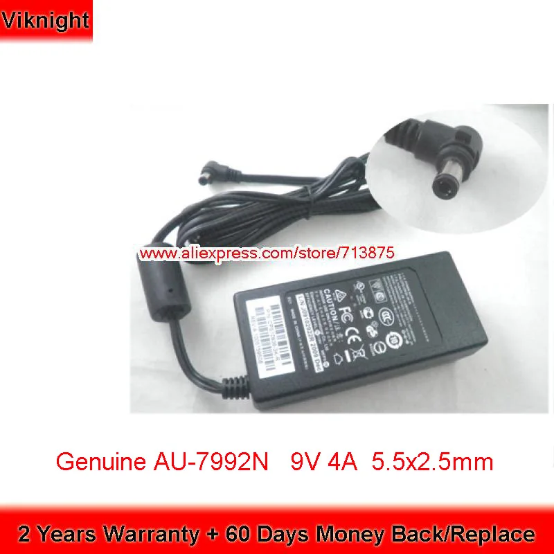 Подлинная 9 В 4A AU 7992N CPS10936 3K R AU1360903N UP036C1090 3B блок питания для VERIFONE VX520 VX670 vx470 pos