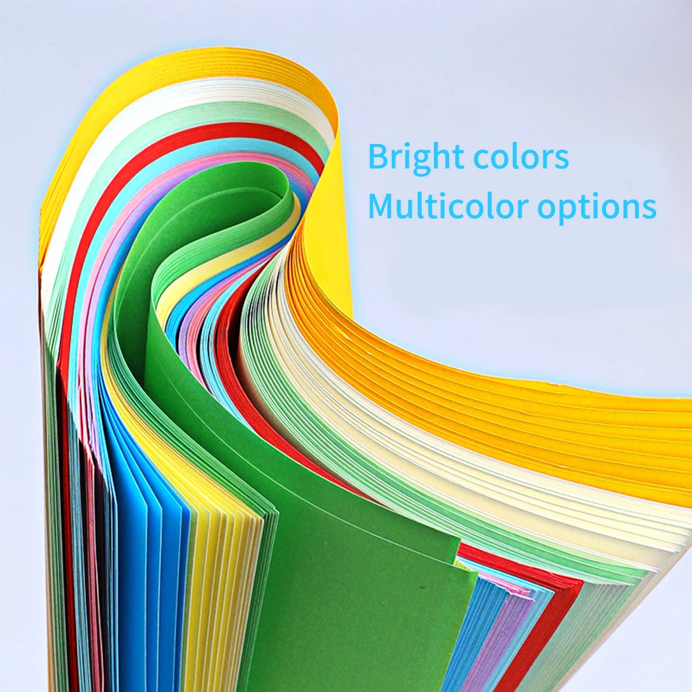 100 Sheets A4 Color Copy Paper 210x297mm/8.3x11.7in Printer Paper 70GSM for Copy Printing Writing Crafts & Art