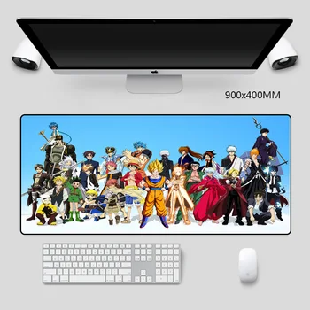 

Anime Mouse Pad 90x40cm HD Pattern Large Computer Laptop Mouse pads Cool Gaming Cartoon XXL Pad to Mice Keyboard desk Mat