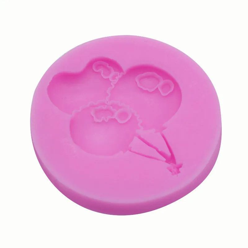 Колокольчик для елки костыли Форма 3D Fondant(сахарная) торт мыло в виде кекса для пластилина, силиконовые формы рождественская тема свадебный подарок, украшение Инструменты 54 - Цвет: 34