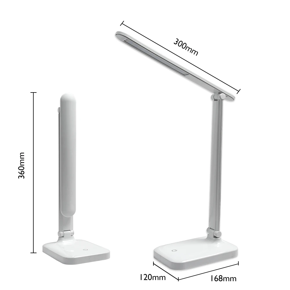 LED Foldable Desk Lamp USB Rechargeable Eye Protection Touch Dimmable Reading Table Lamp Led Light 3 Level Color