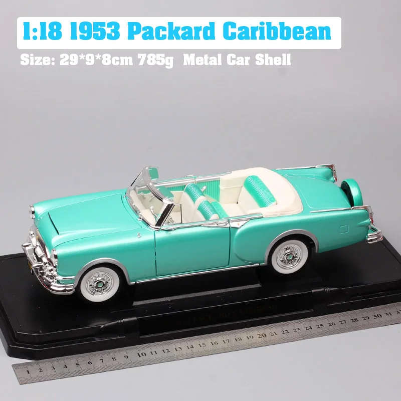 1:18 бренды люкс большой ретро 1953 Packard Caribbean модели автомобилей масштаб литой автомобиль детская коллекция