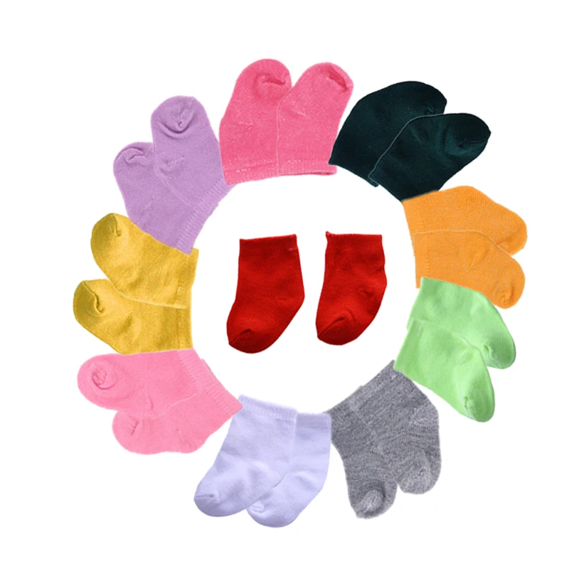 Promotion!15Colors Socks Fit 18 Inch American &amp43 CM Baby Doll Clothes Accessories Girl's Toys Generation Birthday Gift Russia |