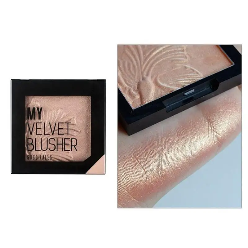 Velvet High-gloss хайлайтер светящийся порошок осветлитель для лица контуринг выпечки глянцевый поляризационный порошок для осветления тона кожи