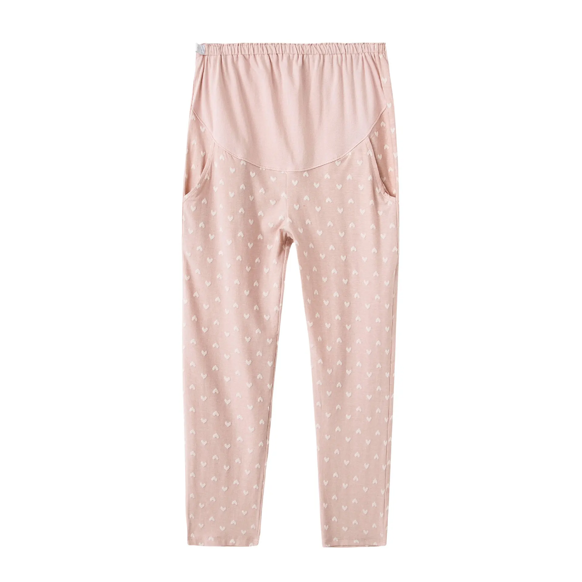 Mutterschaft Warme шланг feur Schwangere Frauen Schwangere Hosen Schwangerschaft Kleidung fruhling Sommer Mutterschaft Hohe T - Цвет: pink 1