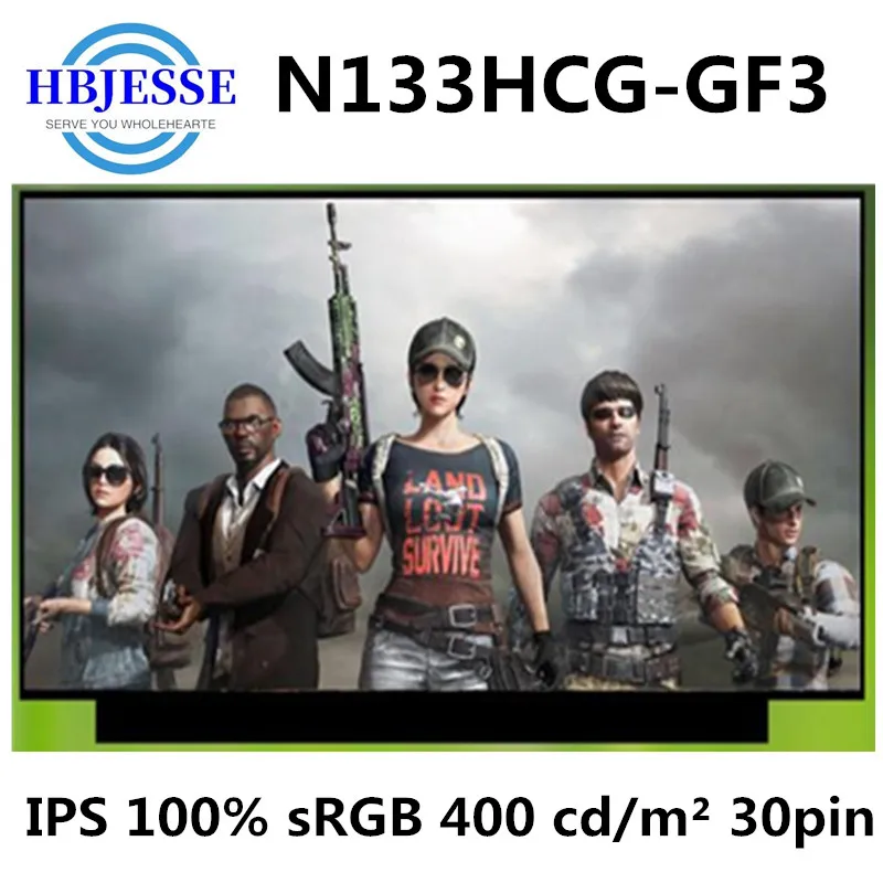 Оригинальный Новый 13 3 ''N133HCG-GF3 IPS 100% sRGB Яркость 400 компакт-дисков/м² ЖК-дисплей