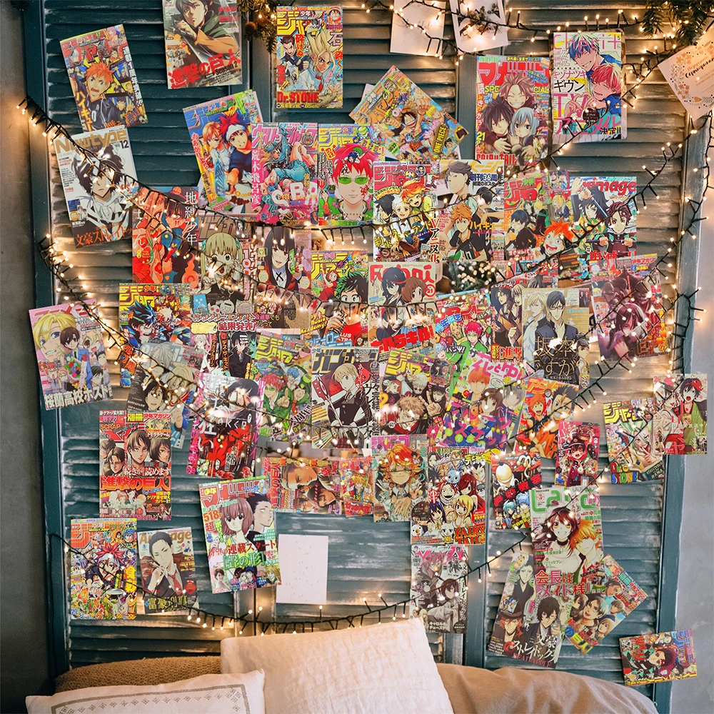 Manga Wall Collage Kit Anime Room Decor 10 PCS - Non-tearable 125