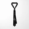 Corbatas con estampado 3D para hombre, corbatas creativas de 8cm en color negro, accesorios únicos para fiesta y boda ► Foto 3/6