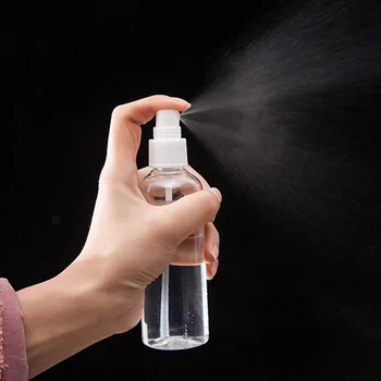 

30/50/100ml Travel Bottles Transparent Plastic Refillable Perfume Bottle Atomizer Empty Small Spray Bottle toxic free and safe