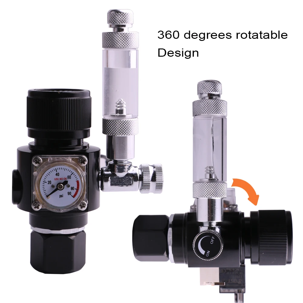 DC12V CO2 мини Регулятор аквариума дисплей с счетчиком пузырей обратный клапан для водяное растение для аквариума аквариум