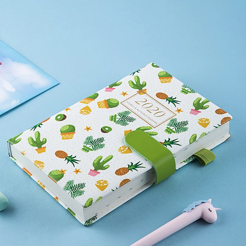 

Agenda 2020 Planner Organizer English Plan Diary A5 Notebook Bullet Journal Weekly Monthly Note Book Wonderful Traveler Handbook