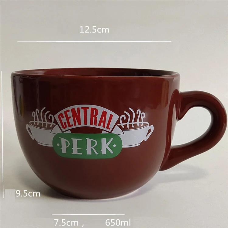 Porte-clés 3D Friends - Central Perk Avec Tasse - Cadeau Collector Fan De La Série - Neuf Dans Son Emballage