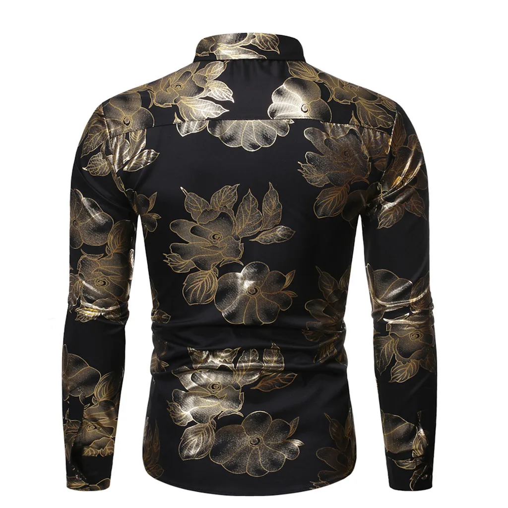 Camisa Masculina мужская новая стильная модная рубашка с длинными рукавами с принтом, розовая блузка с длинными рукавами 19Aug20 P30