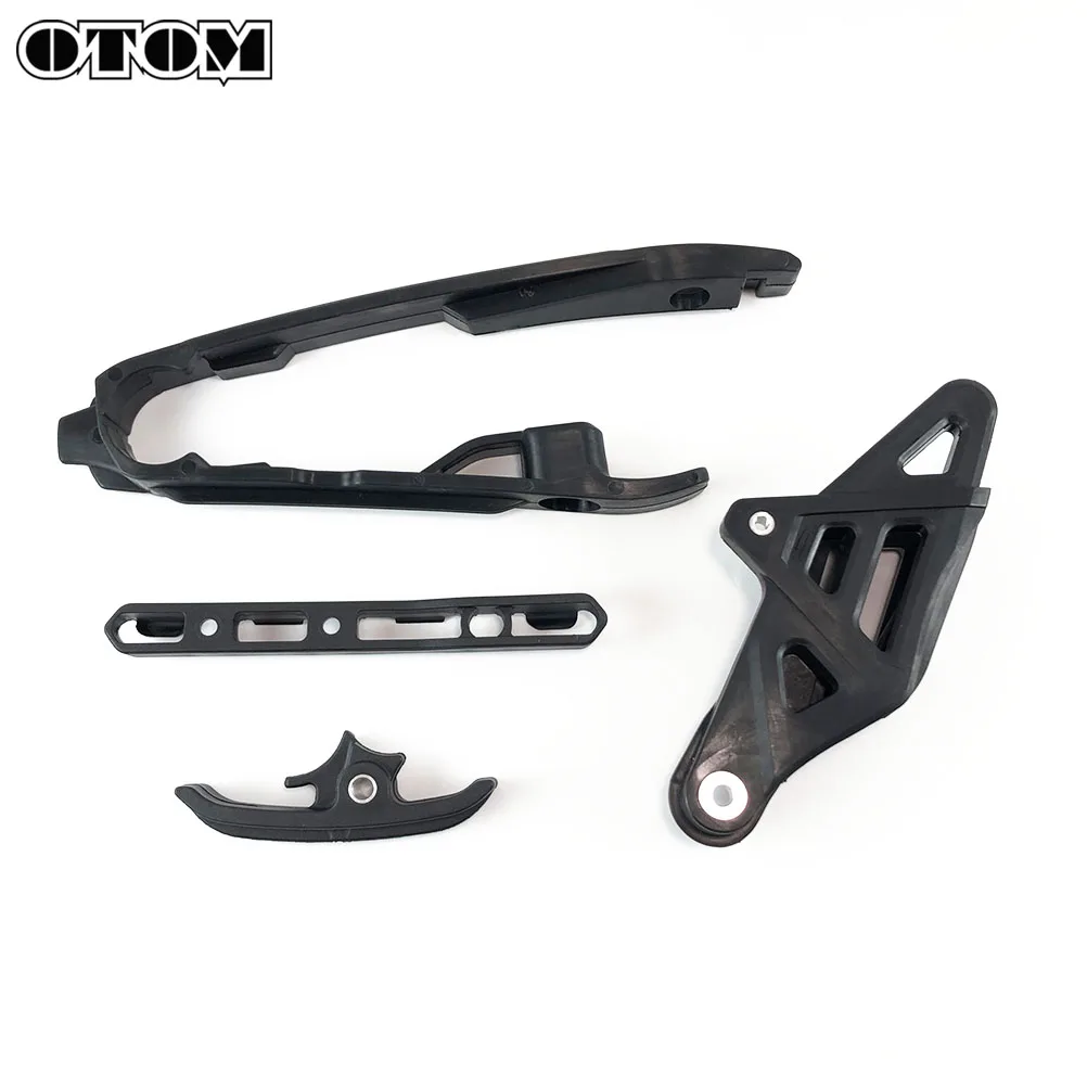 OTOM Motorcycle Swingarm Chain Slider Kit+Chain Guard Guide + Brake Hose Clamp For KTM SXF EXC TC FX 125 150 200 250 450 530 690