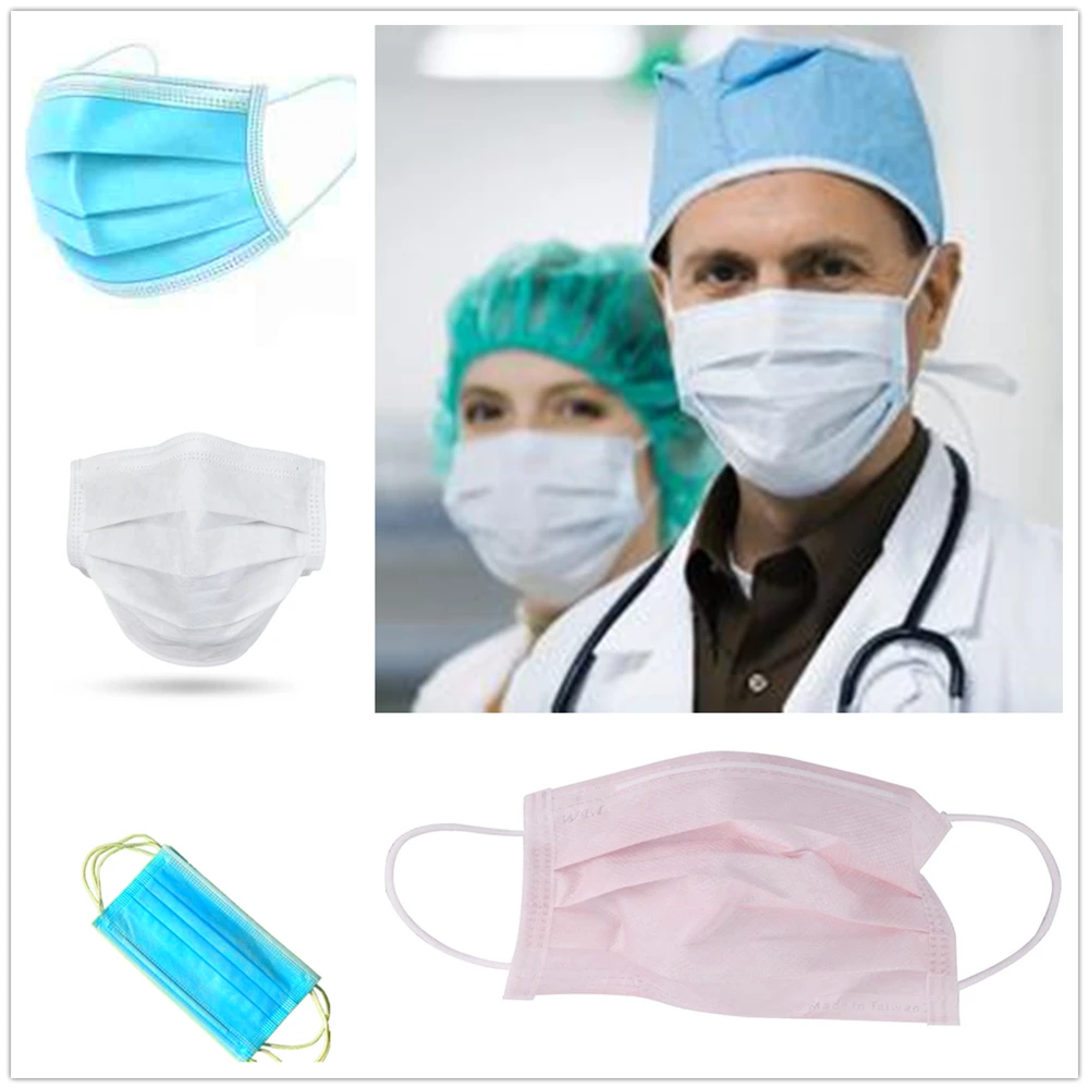 

Fast Shipping Masks for Prevent infection Beauty Non-woven fabrics Mouth face Masks Professional 50Pcs