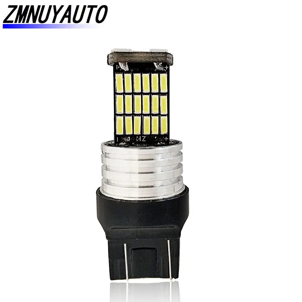 Светодиодная лампа T20 7443 W21/5W 45SMD 4014 автомобильная заднего хода задсветильник 6000K