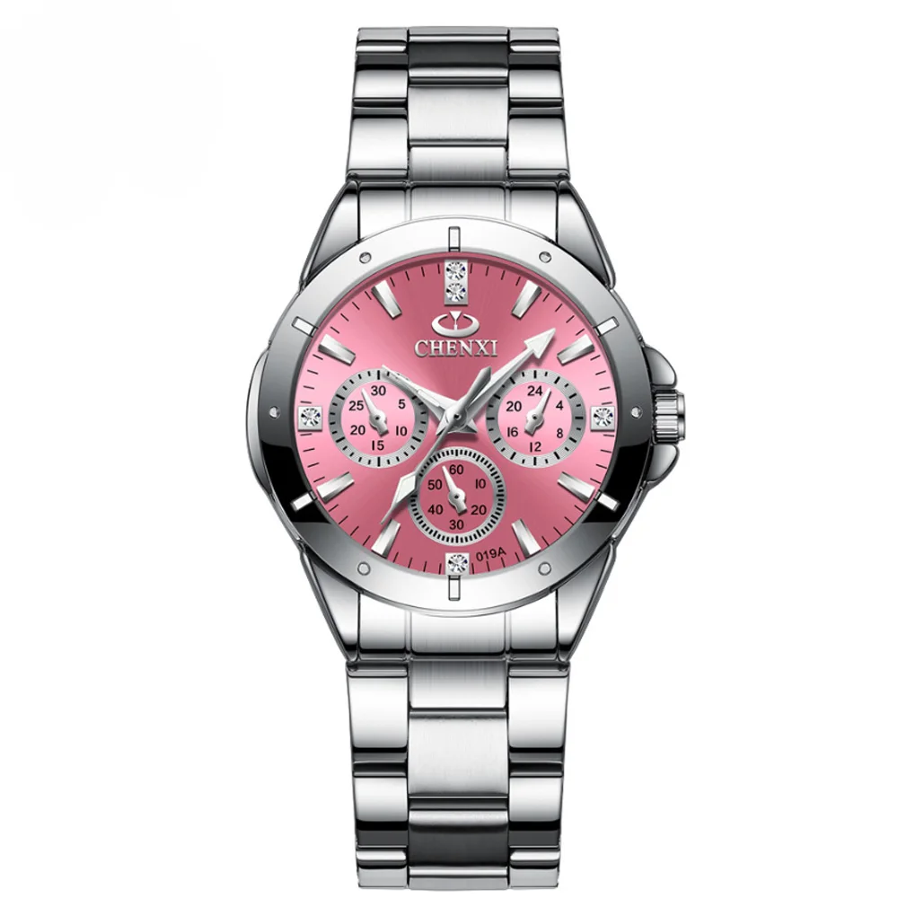 

Роскошные Серебристые кварцевые часы, женские наручные часы, модные светящиеся водонепроницаемые часы с стальным ремешком для мужчин, часы для пар