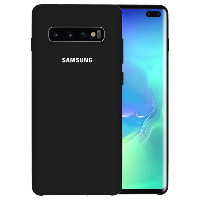 Силиконовый чехол для samsung S10, сделано во Вьетнаме, чехол для samsung Galaxy S8 S9 S10 Plus Note 8 9 10 10+ S10 5G S10e - Цвет: Черный