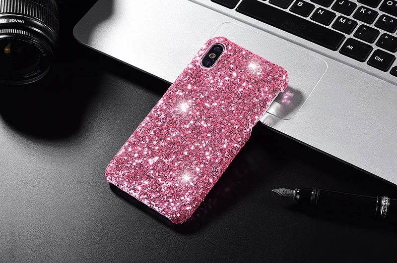 Роскошный блестящий чехол для iPhone 7 8 6 6s Plus Тонкий силиконовый с рисунком X XS Max XR