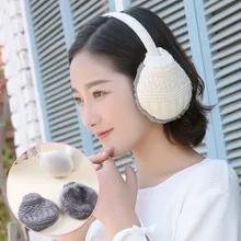 New Style Winter Warm Knitted Earmuffs Ear Warmer Fashion Women Girls Ear Muffs Earlap Casual Earmuffs