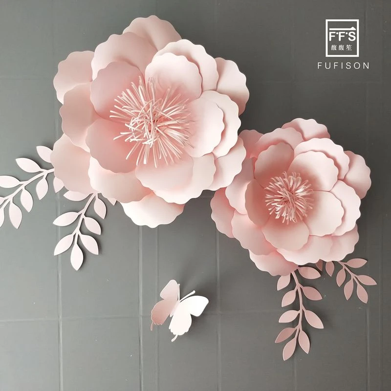 Set10 # Ffs Papel Flor Parede Casamento 3d Flores Decoração Do Quarto Festa  Backdrops Shopwindow Primeiro Aniversário Menina Festa - Decorações De  Festas Diy - AliExpress