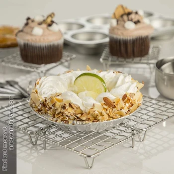 

4 Inch Mini Stainless Steel Cooking Cooling Rack, 6 Sets of Stainless Steel Cooling Rack Cake Bread Cooling Rack