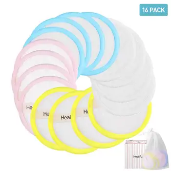 

16PCS 3-Layer Cloth Pads Remover Face Cleansing Towel Reusable Cleansing Makeup Cleaning Wipe Reusable Cotton Pads