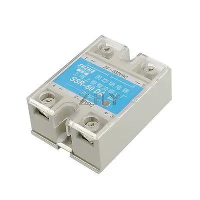 

SSR-60DA DC to AC Covered Solid State Module Relay DC 3-32V AC 24-380V