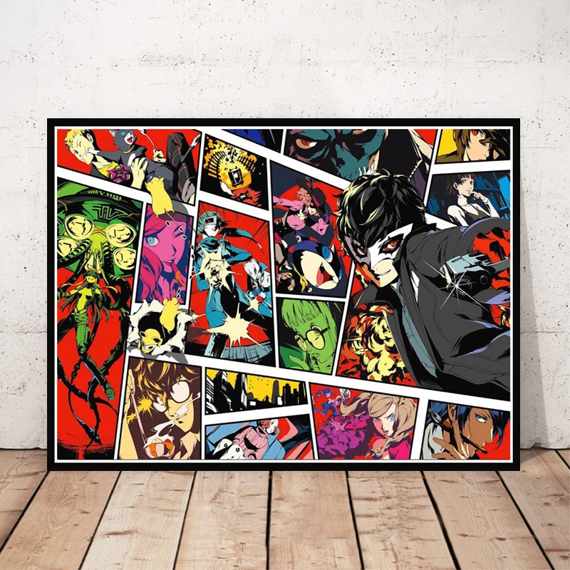 Nt363 Gift Hot Persona 5 Video Game Anime Cartoon Kid Oil Painting Poster Prints Wall Art Canvas Picture Living Home Room Decor Aliexpress