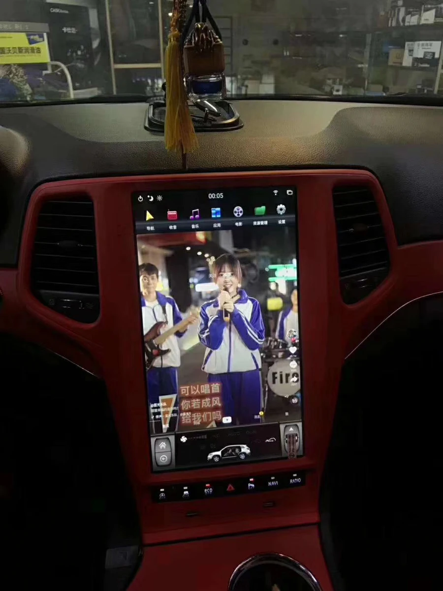 13," экран Tesla навигация для Jeep Cherokee 2011- Android 8,1 автомагнитола gps bluetooth Мультимедиа carplay HDMI головное устройство