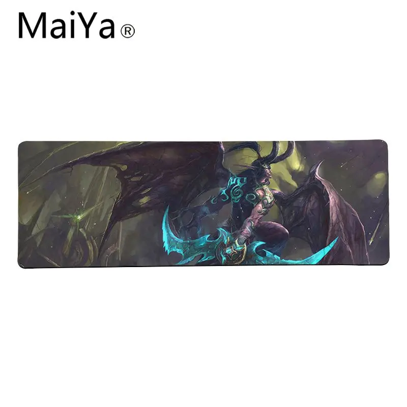 Maiya WOW World of Warcraft Thrall Illidan резиновый ПК компьютерный игровой коврик для мыши большой коврик для мыши клавиатуры коврик - Цвет: Lock Edge 30x80cm