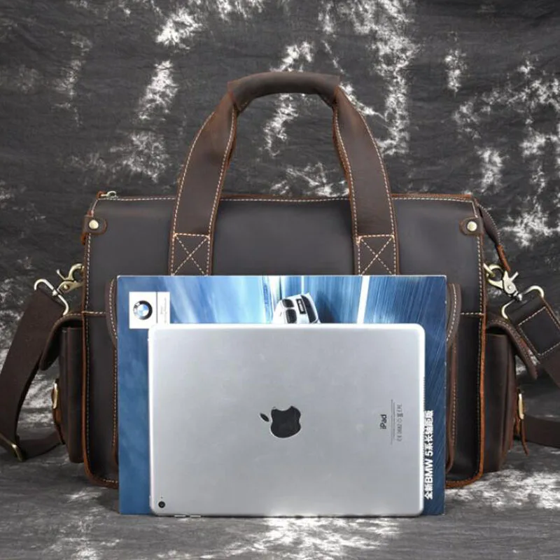 CHSANATO мужская сумка портфель для офиса сумки ноутбука деловая из натуральной кожи
