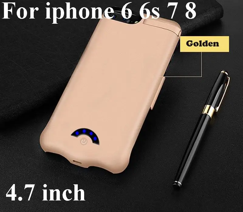 6 6s 7 8 Gold 10000 мАч батарея чехол для iPhone X 8 7 6 6 s плюс резервного батарея зарядное устройство чехол банк питания Зарядка чехол для iPhone 6 6 s 7 8 плюс - Цвет: 6 6s 7 8 Gold